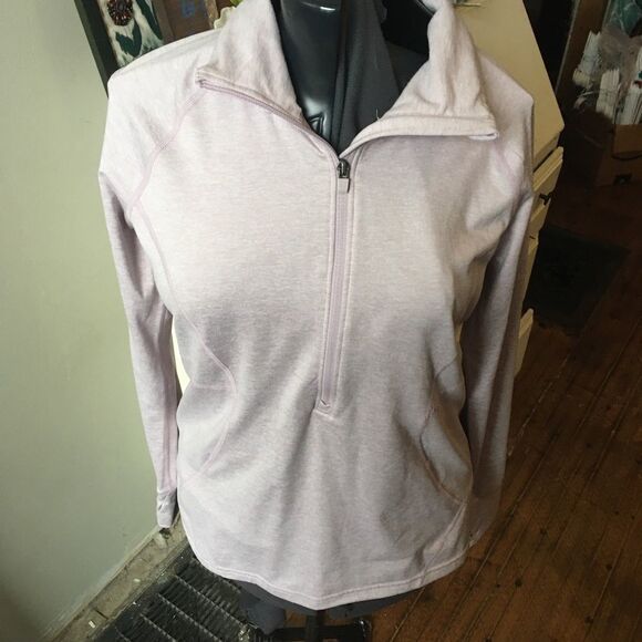 Eddie Bauer light purple collared L pullover - Picture 1 of 3